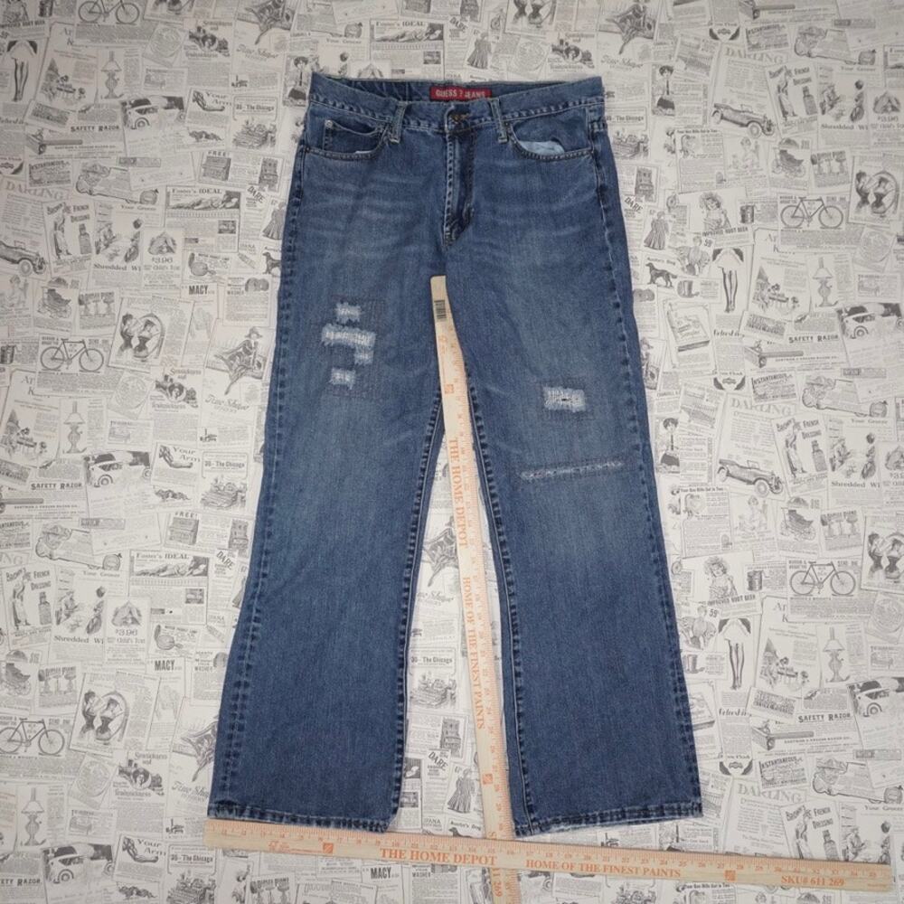 34 - Vintage Y2K guess jeans wide leg baggy 00s denim pants